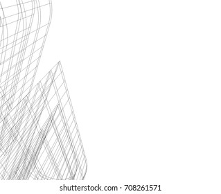 abstract architecture vector illustration