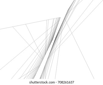 abstract architecture vector illustration