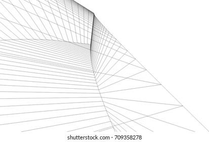 abstract architecture vector illustration