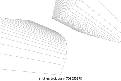 abstract architecture vector illustration