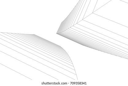 abstract architecture vector illustration