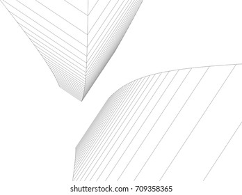 abstract architecture vector illustration