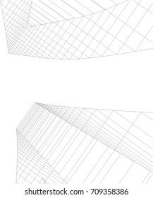 abstract architecture vector illustration