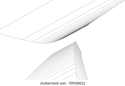 abstract architecture vector illustration