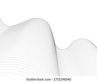 abstract architecture wave 3d graphics