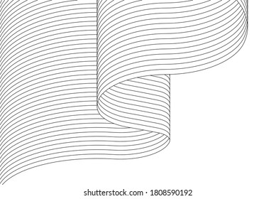 gráficos 3d de onda de arquitectura abstracta