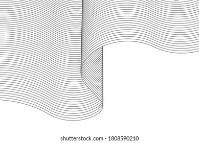 abstract architecture wave 3d graphics