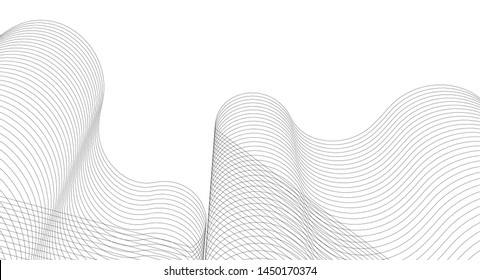 
abstract architecture wave 3d illustration