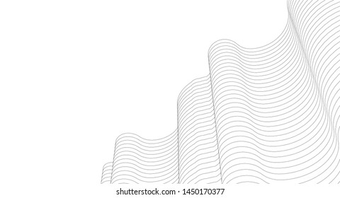 
abstract architecture wave 3d illustration