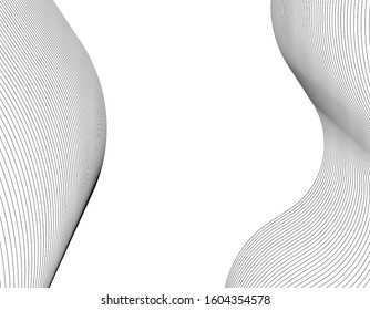 
abstract architecture wave 3d illustration

