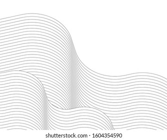 
abstract architecture wave 3d illustration
