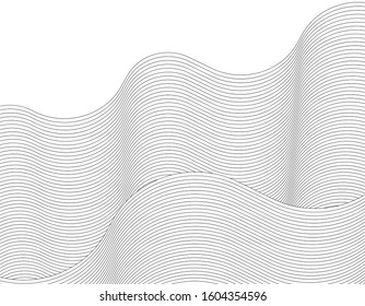 
abstract architecture wave 3d illustration
