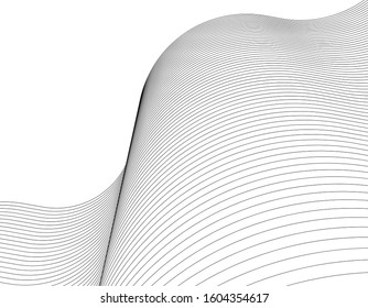
abstract architecture wave 3d illustration
