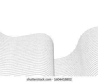 abstract architecture wave 3d illustration