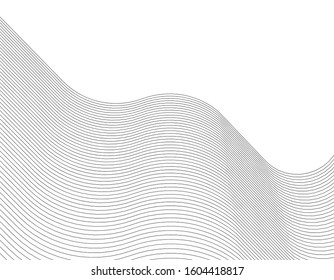abstract architecture wave 3d illustration
