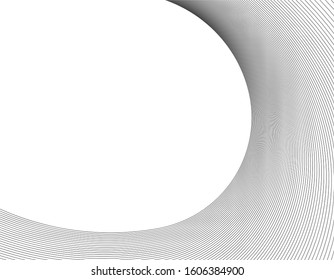 abstract architecture wave 3d illustration