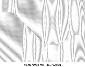 ilustración 3d de onda de arquitectura abstracta