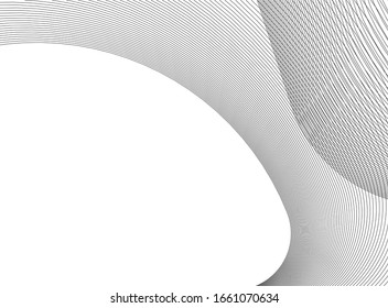 abstract architecture wave 3d illustration