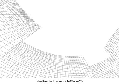 abstract architecure on white background vector illustration