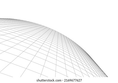 abstract architecure on white background vector illustration
