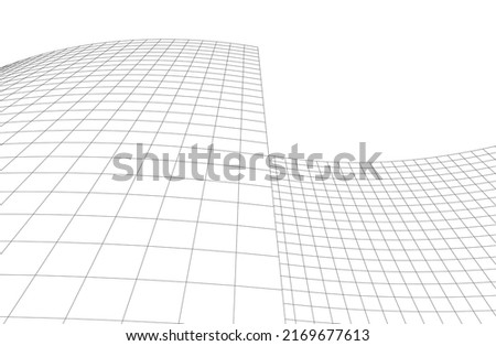 abstract architecure on white background vector illustration