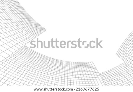abstract architecure on white background vector illustration