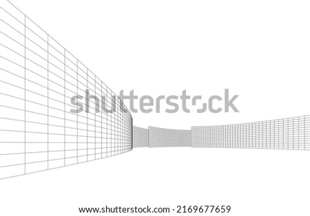 abstract architecure on white background vector illustration