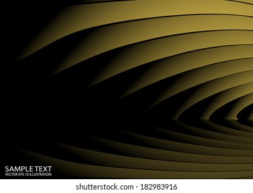 Abstract arcs  spreading background illustration -  Elegant vector space design  template