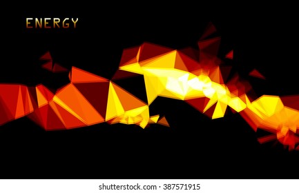 Abstract ardent background. Vector