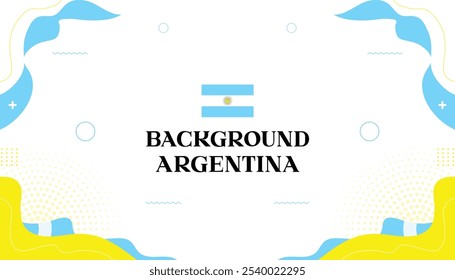 Resumo Argentina Fundo com cores de bandeira