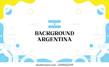 Resumo Argentina Fundo com cores de bandeira