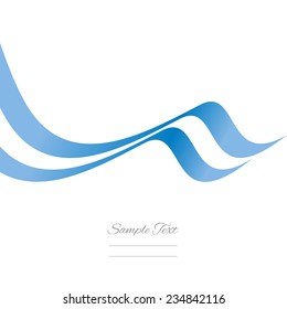 Abstract Argentinean ribbon vector