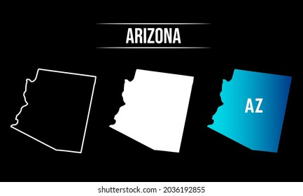 Abstract Arizona State Map Design