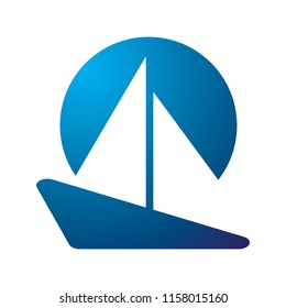 Abstract A for ark logo icon vector.Boat.Ship.sailboat.