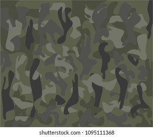 Abstract Army Camouflage Pattern Background