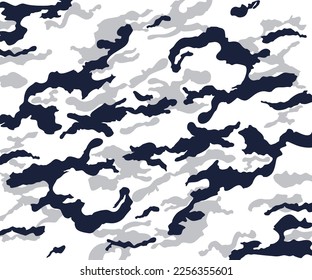 Abstract Army Camouflage Pattern. Military Uniform Design Vector