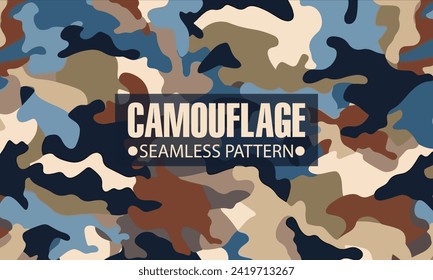 camuflaje abstracto del ejército diseño de fondo de patrones sin fisuras para el concepto militar