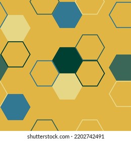 Abstract army and hunting masking ornament texture. Vector illustration background Urban hexagon snakeskin.