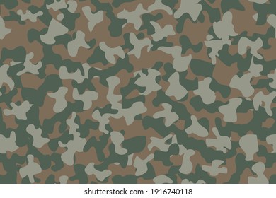 Abstract Army Print. Green Gray Brown Camo Texture. Camouflage Grunge. Hunter Texture. Khaki Vector Pattern. Military Vector Camouflage. Digital Camouflage Seamless Paint. Modern Woodland Camouflage