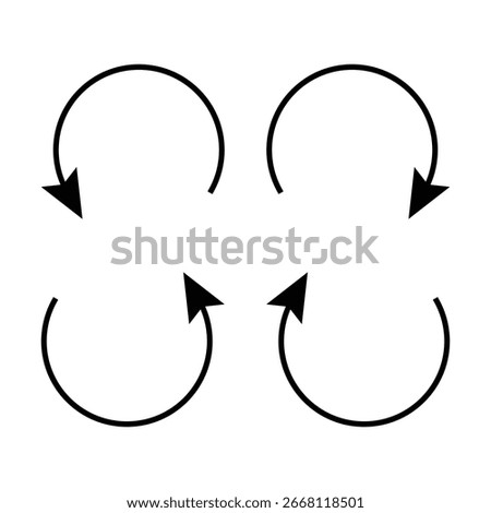 Abstract around arrow set design