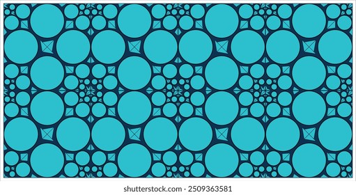 Arreglo abstracto de los círculos en diversa forma y diseño que forman un diseño inconsútil hermoso del modelo del fondo