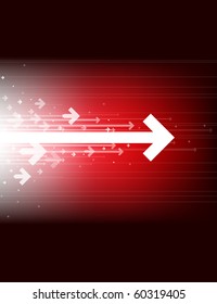 Abstract arrow background