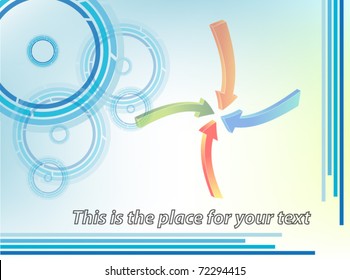 Abstract arrow background