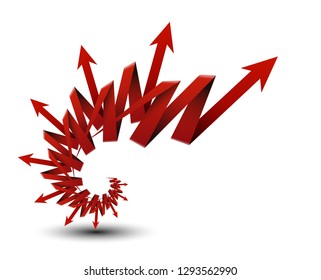 Abstract Arrow background element vector design.