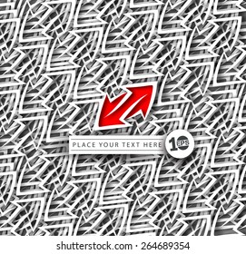 Abstract Arrow background element vector design.