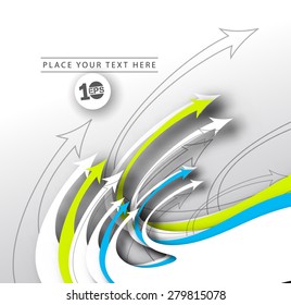 Abstract Arrow Background, eps10 illustration