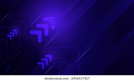 Abstract Arrow Background Going Upward, Positive Technology Background