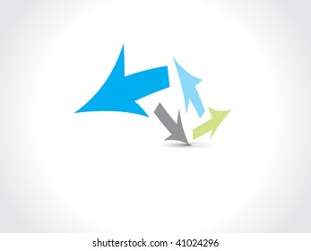 abstract arrow background with place for your text, vector illustration