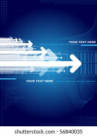 Abstract arrow background with place for your text