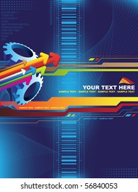 Abstract arrow background with place for your text